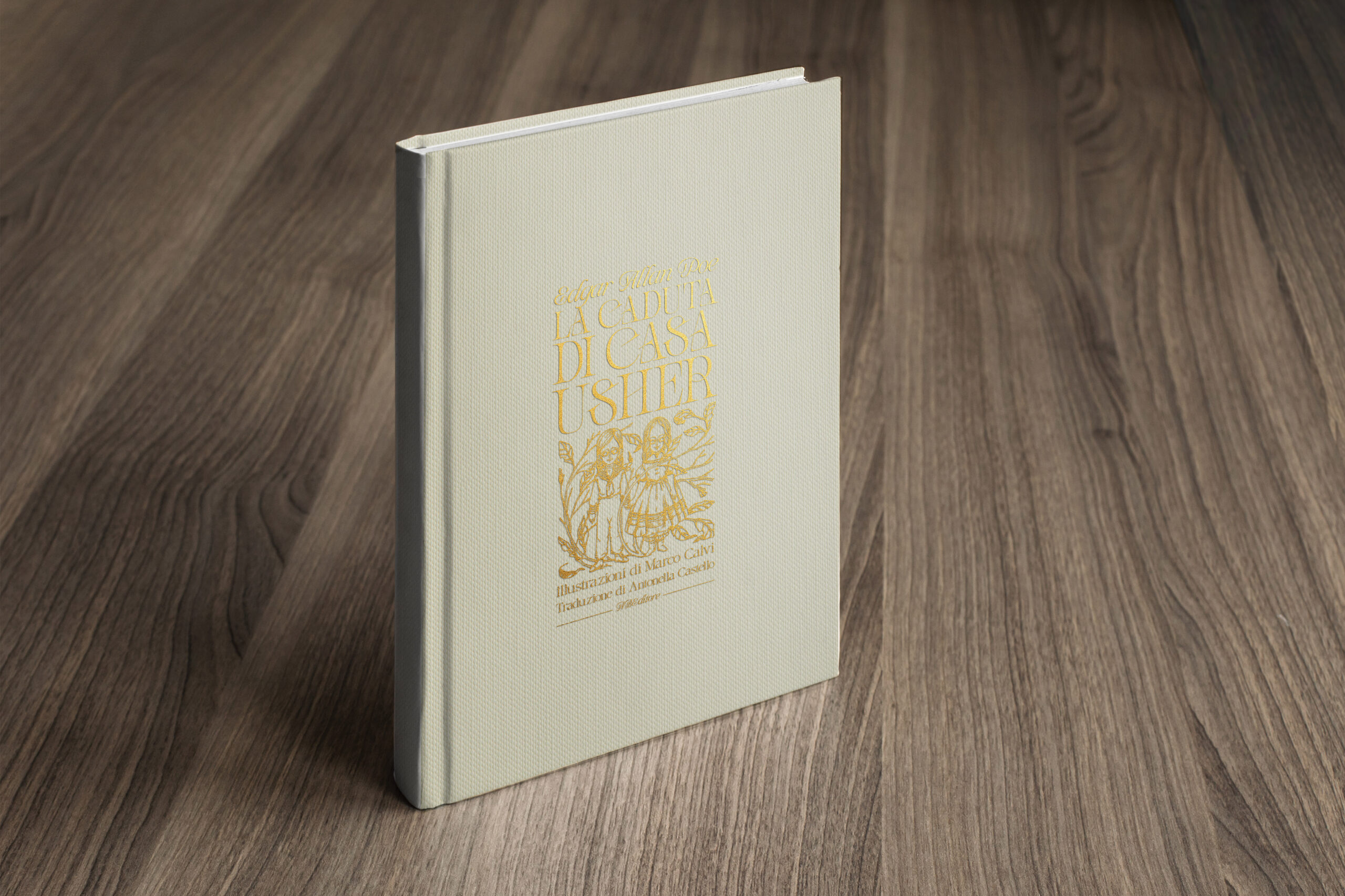 Photo,Blank,Book,Cover,On,Textured,Wood,Background